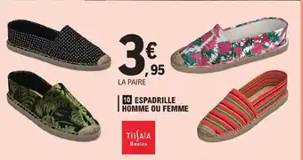 E.Leclerc ESPADRILLE HOMME OU FEMME offre