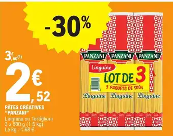 E.Leclerc PÂTES CRÉATIVES "PANZANI" offre