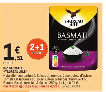 E.Leclerc RIZ BASMATI "TAUREAU AILÉ" offre