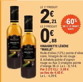 E.Leclerc VINAIGRETTE LÉGÈRE "MAILLE" offre