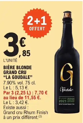 E.Leclerc BIÈRE BLONDE GRAND CRU "LA GOUDALE" offre