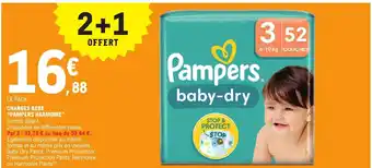 E.Leclerc CHANGES BEBE "PAMPERS HARMONIE" Format Géant offre