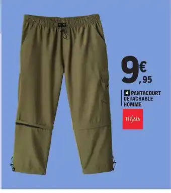 E.Leclerc 4 PANTACOURT DÉTACHABLE HOMME offre