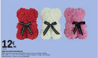 E.Leclerc OURS EN FLEURS ARTIFICIELLES offre