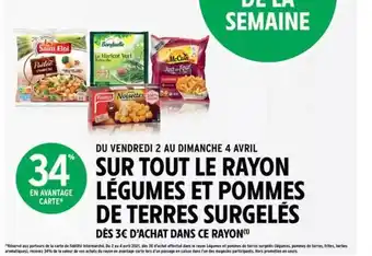 Intermarché Légumes Et Pommes De Terres Surgelés offre