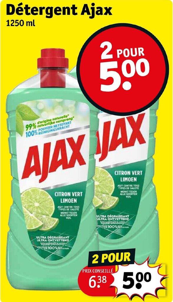 Promo Détergent Ajax chez Kruidvat