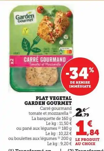 Plat vegetal garden gourmet