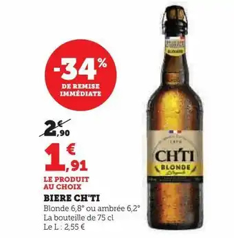 Super U Biere ch'ti offre