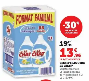 Lessive liquide le chat