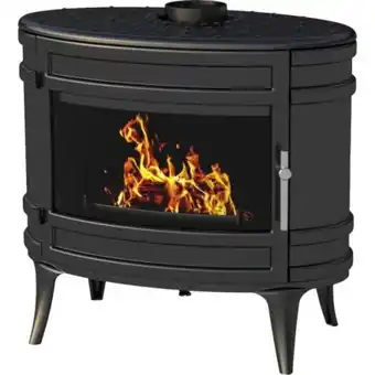 Invicta - poele a bois en fonte invicta mandor - puissance optimale: 12 kw - max: 18kw - bûches 33 cm max - fabriqué en franc