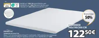 JYSK SURMATELAS GOLD T20 offre