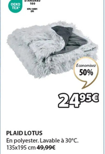 JYSK PLAID LOTUS offre