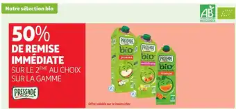 Pressade 50% de remise immédiate sur le 2Úme au choix sur la gamme pressade