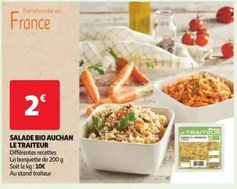 Auchan Auchan le traiteur salade bio offre
