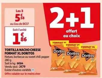 Auchan Doritos tortilla nacho cheese format xl offre