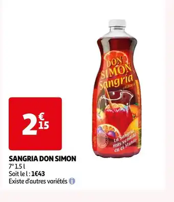 Auchan Don simon sangria offre