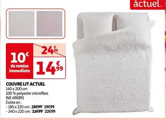 Auchan Actuel couvre lit offre