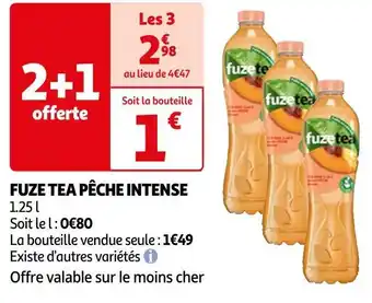 Fuze tea fuze tea pêche intense