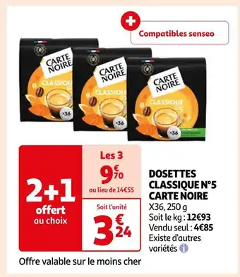 Carte noire dosettes classique n°5