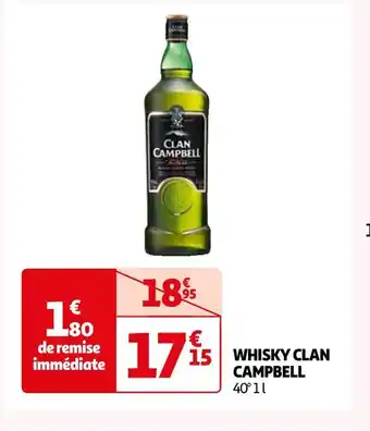 Auchan Campbell whisky clan offre