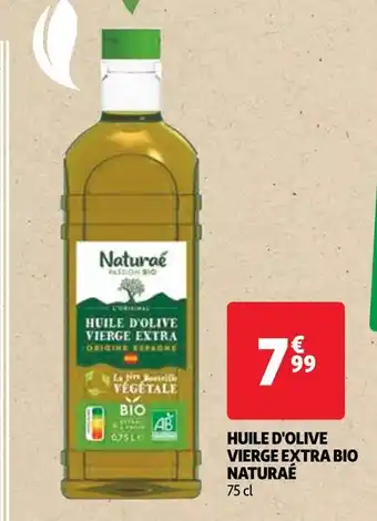 Auchan Naturaé huile d'olive vierge extra bio offre