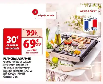 Auchan Lagrange plancha offre