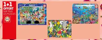 Auchan Educa 1+1 offert sur tous les puzzles educa offre