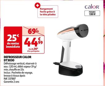 Auchan Calor defroisseur dt3030 offre