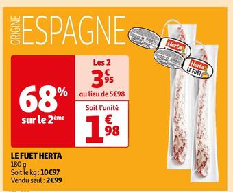 Auchan Herta le fuet offre