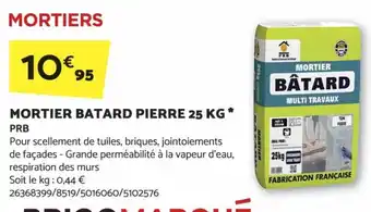 Bricomarché MORTIER BATARD PIERRE 25 KG * PRB offre