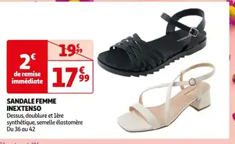 Auchan Inextenso sandale femme offre