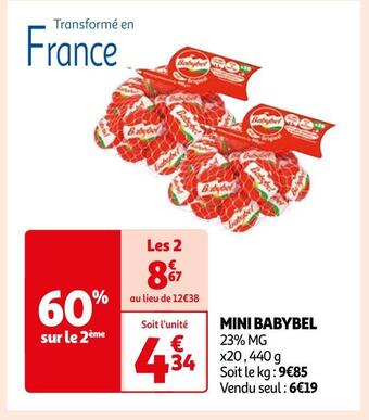Auchan Mini babybel offre