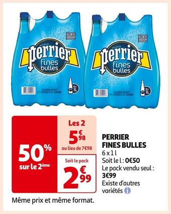 Auchan Supermarché Perrier perrier fines bulles offre