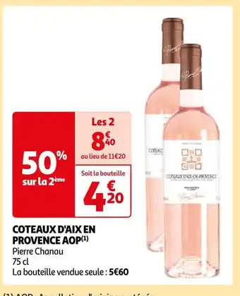 Auchan Pierre chanau coteaux d'aix en provence aop offre