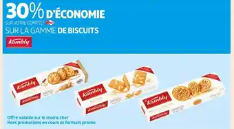 Auchan Kambly 30% d’économie sur votre compte waaoh ! sur la gamme de biscuits kambly offre