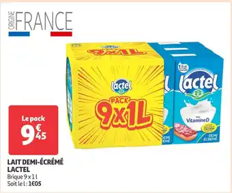 Auchan Supermarché Lactel lait demi-écrémé offre
