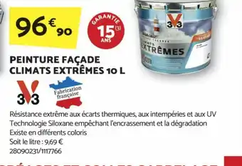 PEINTURE FAÇADE CLIMATS EXTRÊMES 10 L