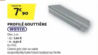 Bricomarché PROFILÉ GOUTTIÈRE offre