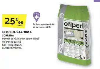 Bricomarché EFIPERL SAC 100 L offre