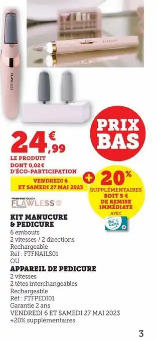 Kit manucure & pedicure ou appareil de pedicure