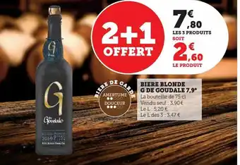 Super U Biere blonde g de goudale 7.9° offre