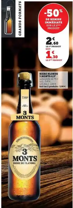 Super U Biere blonde 3 monts 8.5° offre
