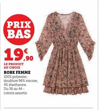 Hyper U Robe femme offre