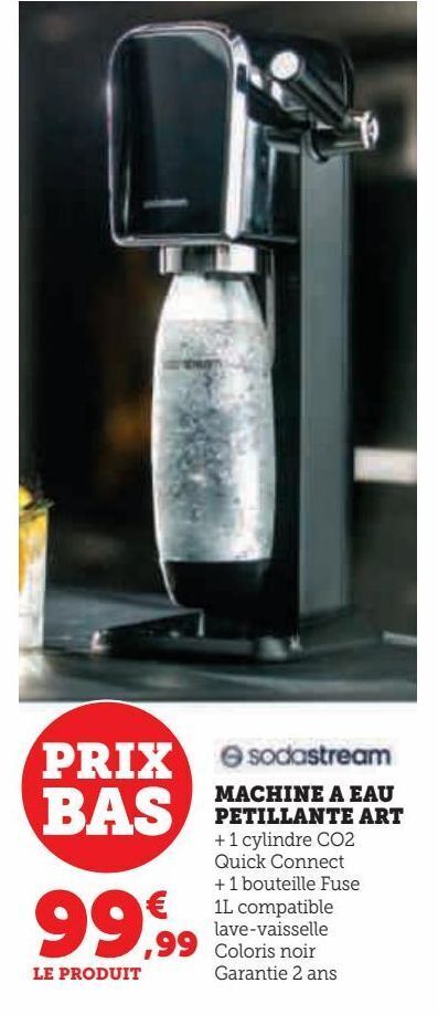 Hyper U Machine a eau petillante art offre