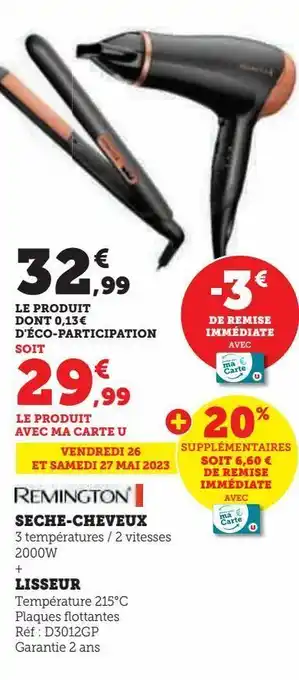 Hyper U Seche-cheveux offre