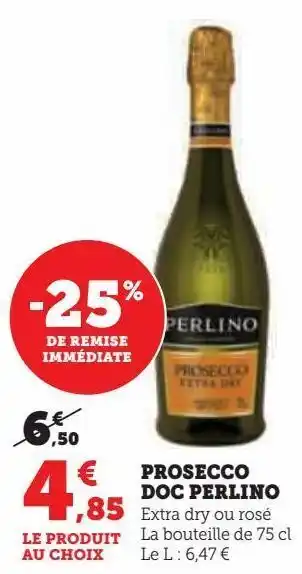 Hyper U Prosecco doc perlino offre