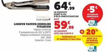 Lisseur vapeur demeliss titanium