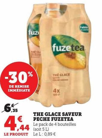 Hyper U The glace saveur peche fuzetea offre