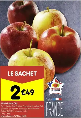 Leader Price Pomme bicolore offre