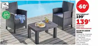 Hyper U Salon de jardin tropea offre